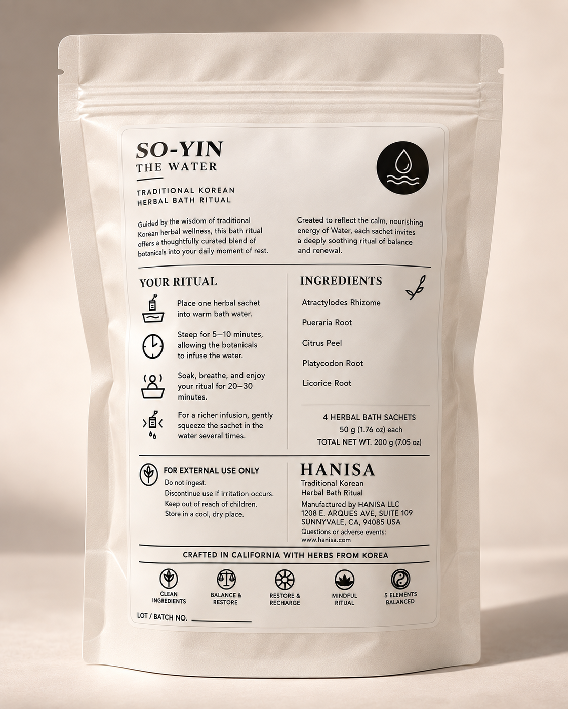 SO-YIN · The Water — Traditional Korean Herbal Bath Ritual