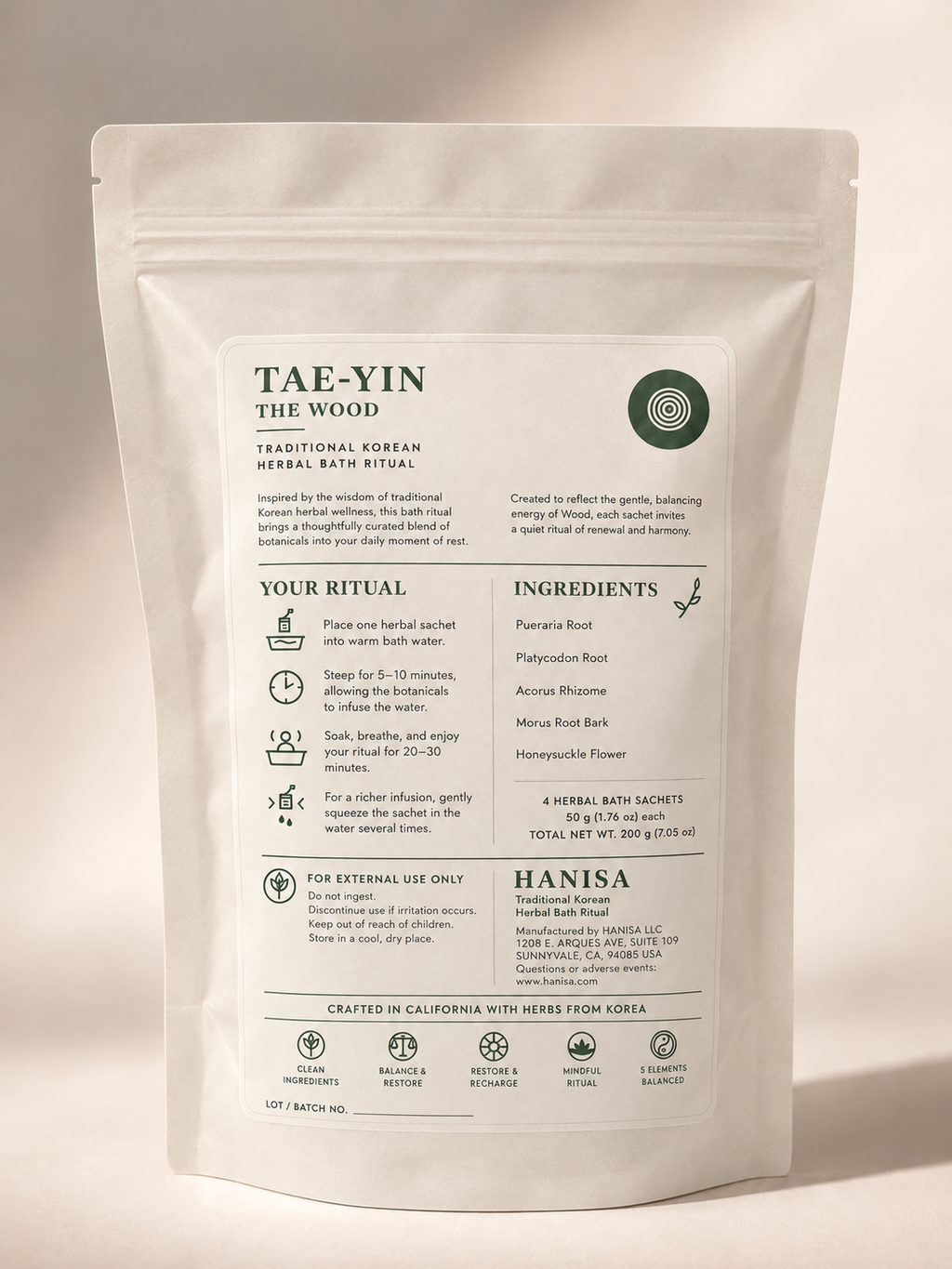 TAE-YIN · The Wood — Traditional Korean Herbal Bath Ritual