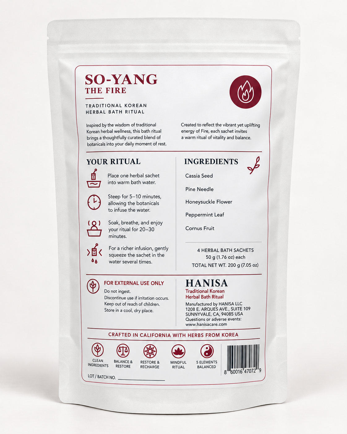 SO-YANG · The Fire — Traditional Korean Herbal Bath Ritual