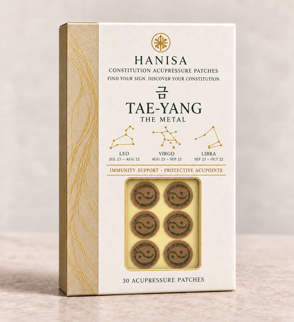 TAE-YANG · The Metal — Constitutional Acupressure Patches