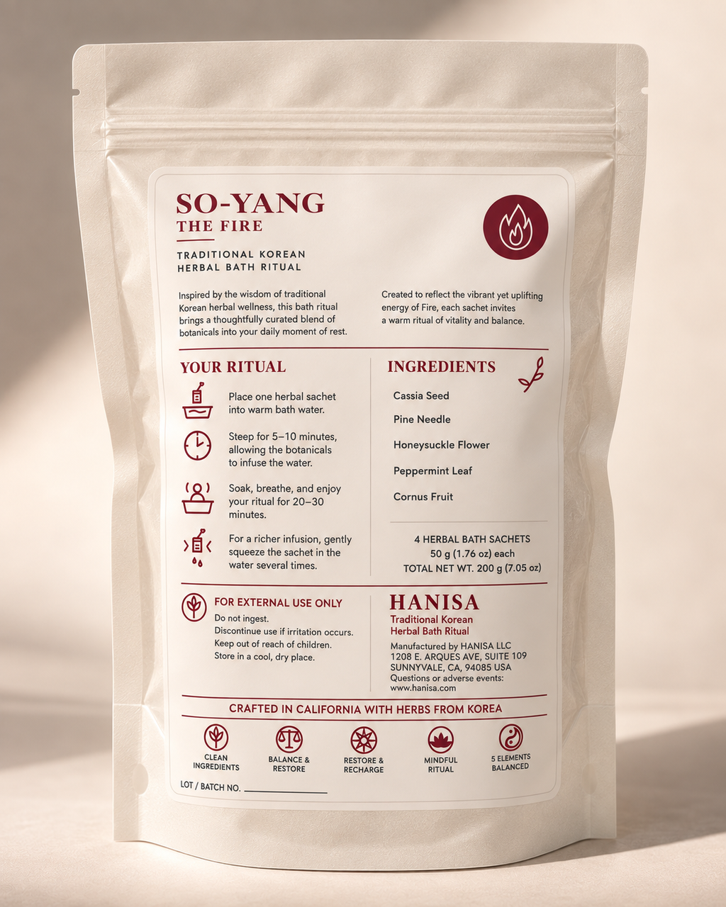 SO-YANG · The Fire — Traditional Korean Herbal Bath Ritual