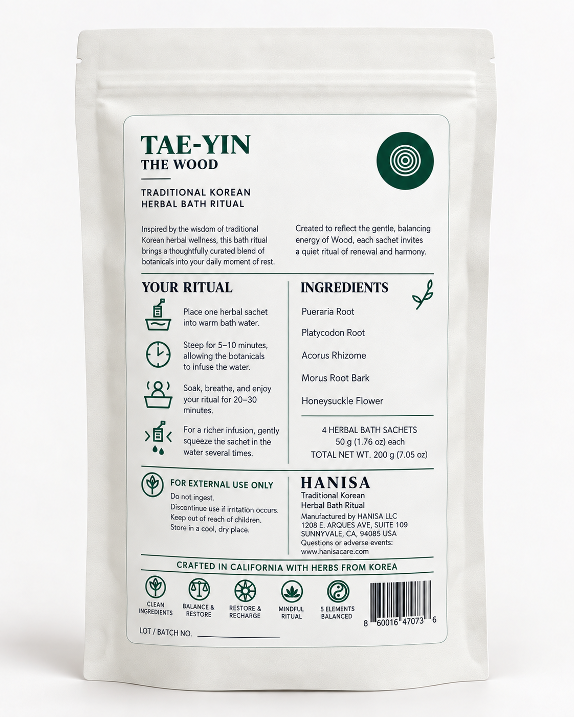 TAE-YIN · The Wood — Traditional Korean Herbal Bath Ritual