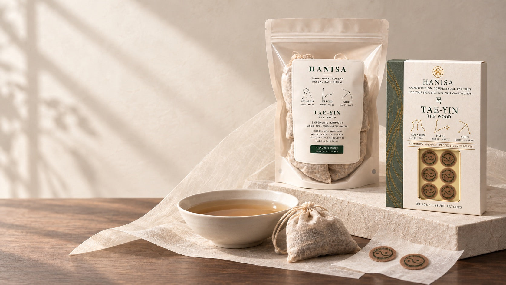 A sculptural Korean wellness still life